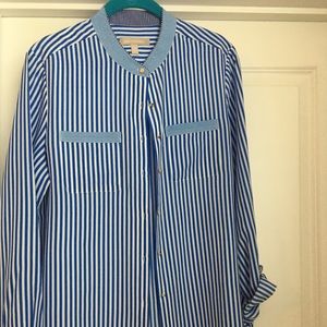 Striped dress blouse
